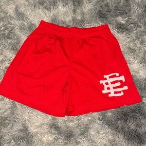 Red Eric Emmanuel Men's Mesh Shorts